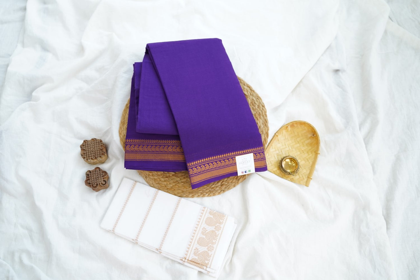 Sungadi Cotton Saree With Blouse PC15125