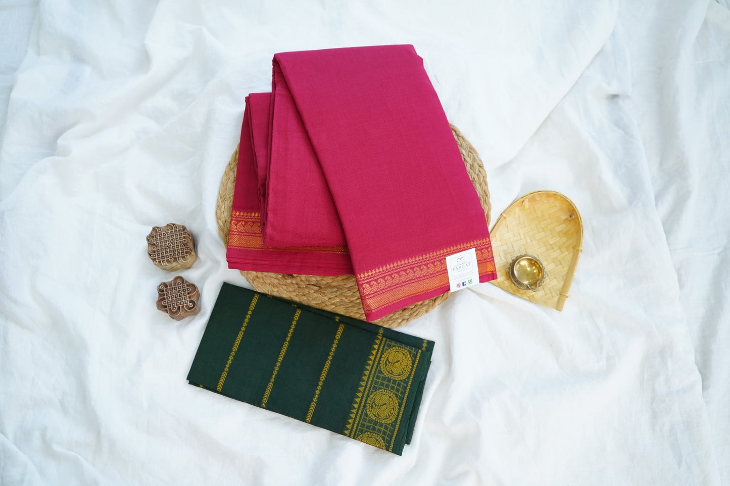 Sungadi Cotton Saree With Blouse PC15121