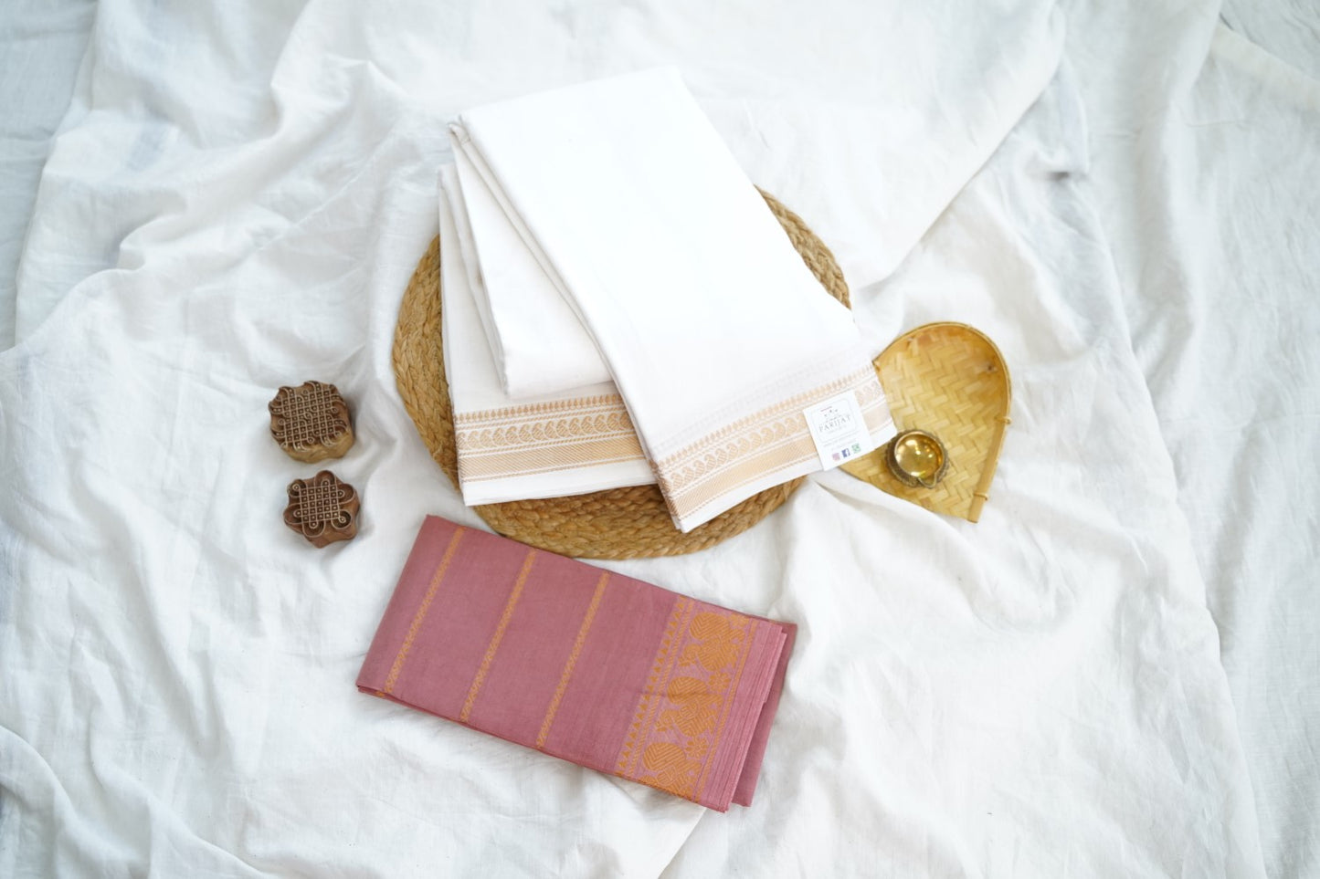 Sungadi Cotton Saree With Blouse PC15116