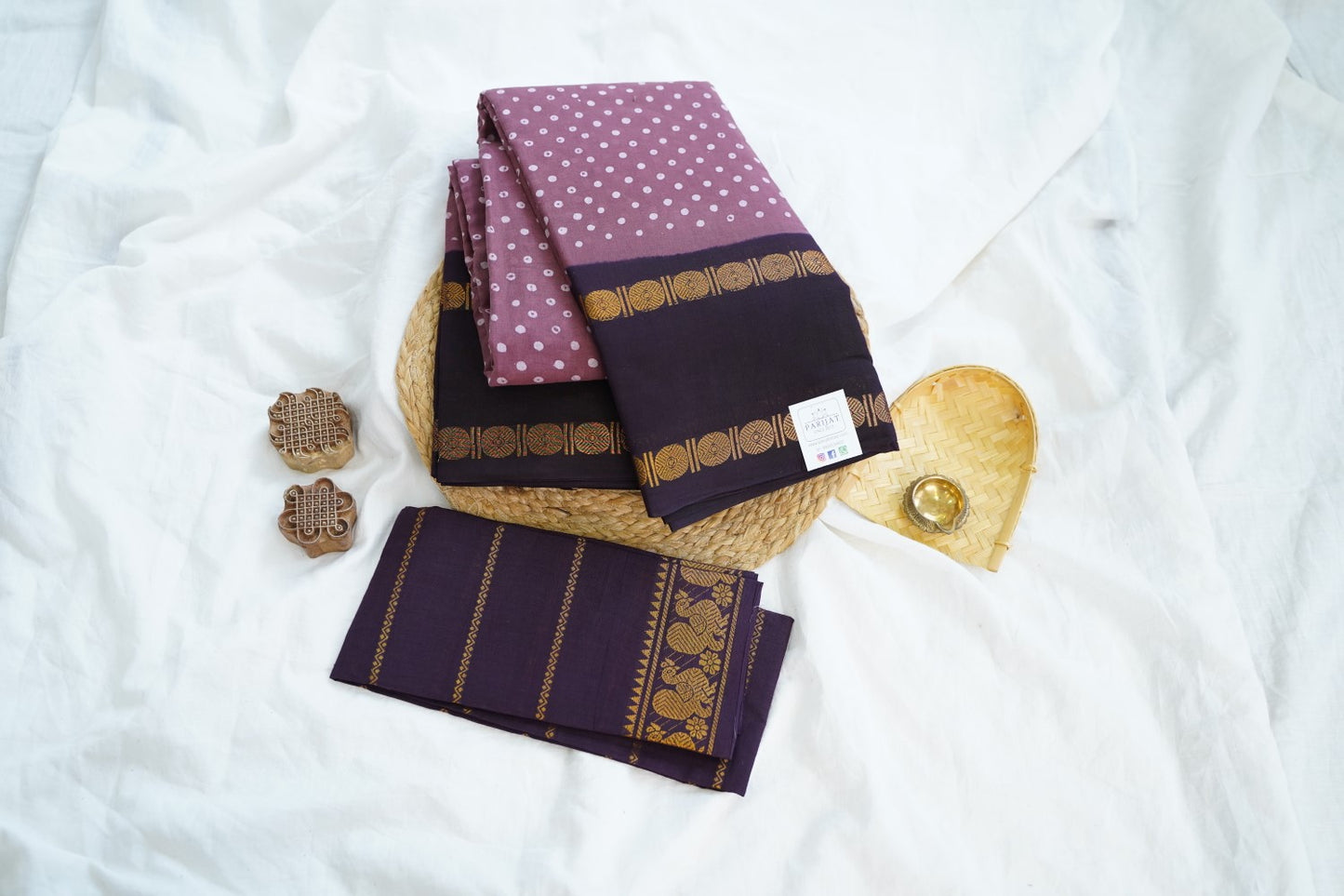Sungadi Cotton Saree With Blouse PC15139