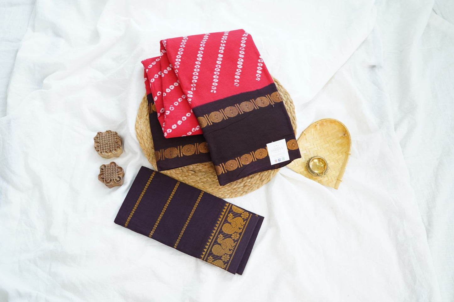 Sungadi Cotton Saree With Blouse PC15137
