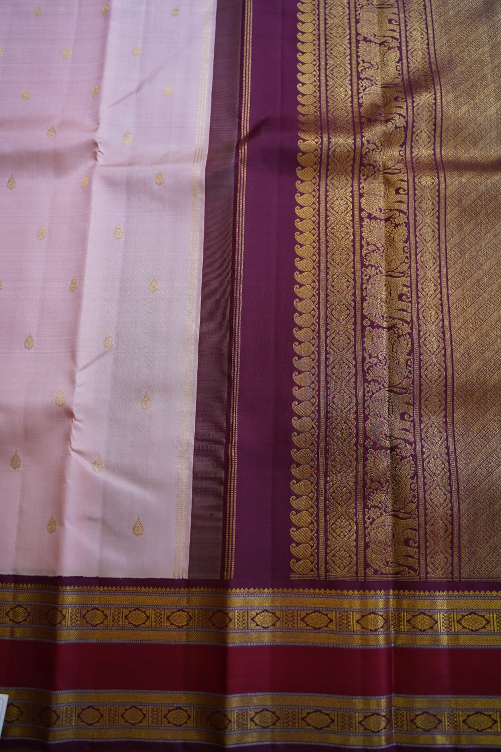 Korvai Pure Kanchi Silk Saree PC12120