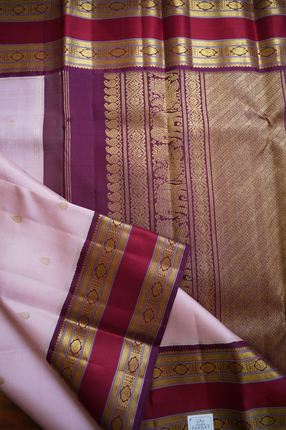 Korvai Pure Kanchi Silk Saree PC12120