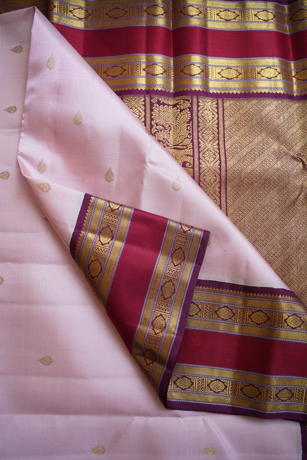 Korvai Pure Kanchi Silk Saree PC12120
