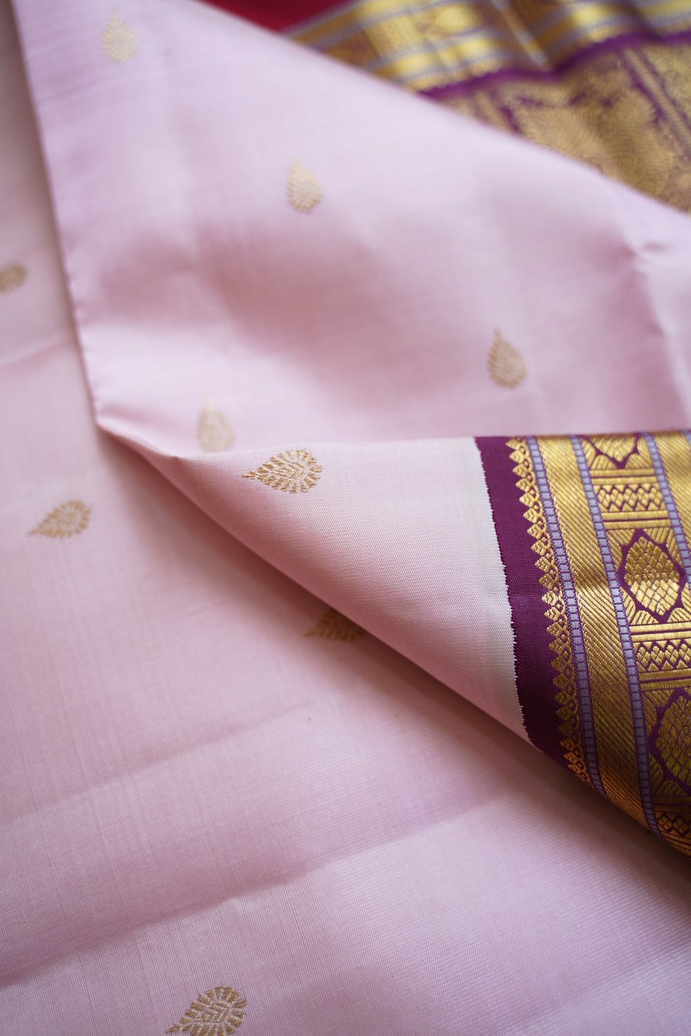 Korvai Pure Kanchi Silk Saree PC12120