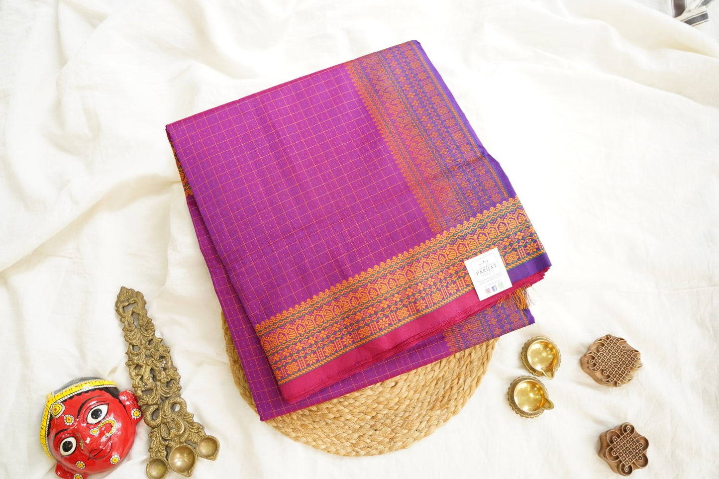 Kanchi Semi Silk Cotton Saree PC15148