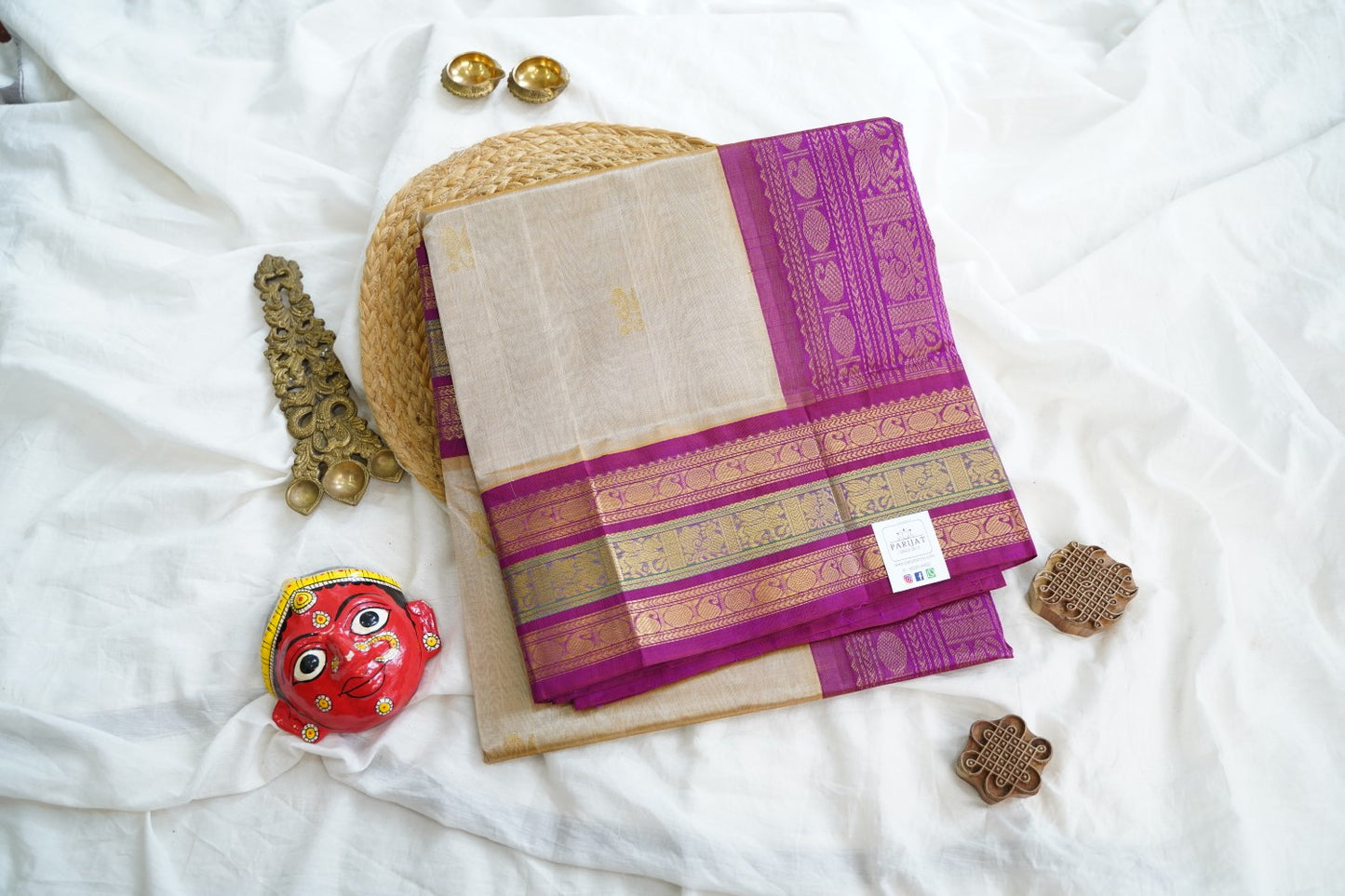 Kanchi Handloom Silk Cotton Saree PC15197