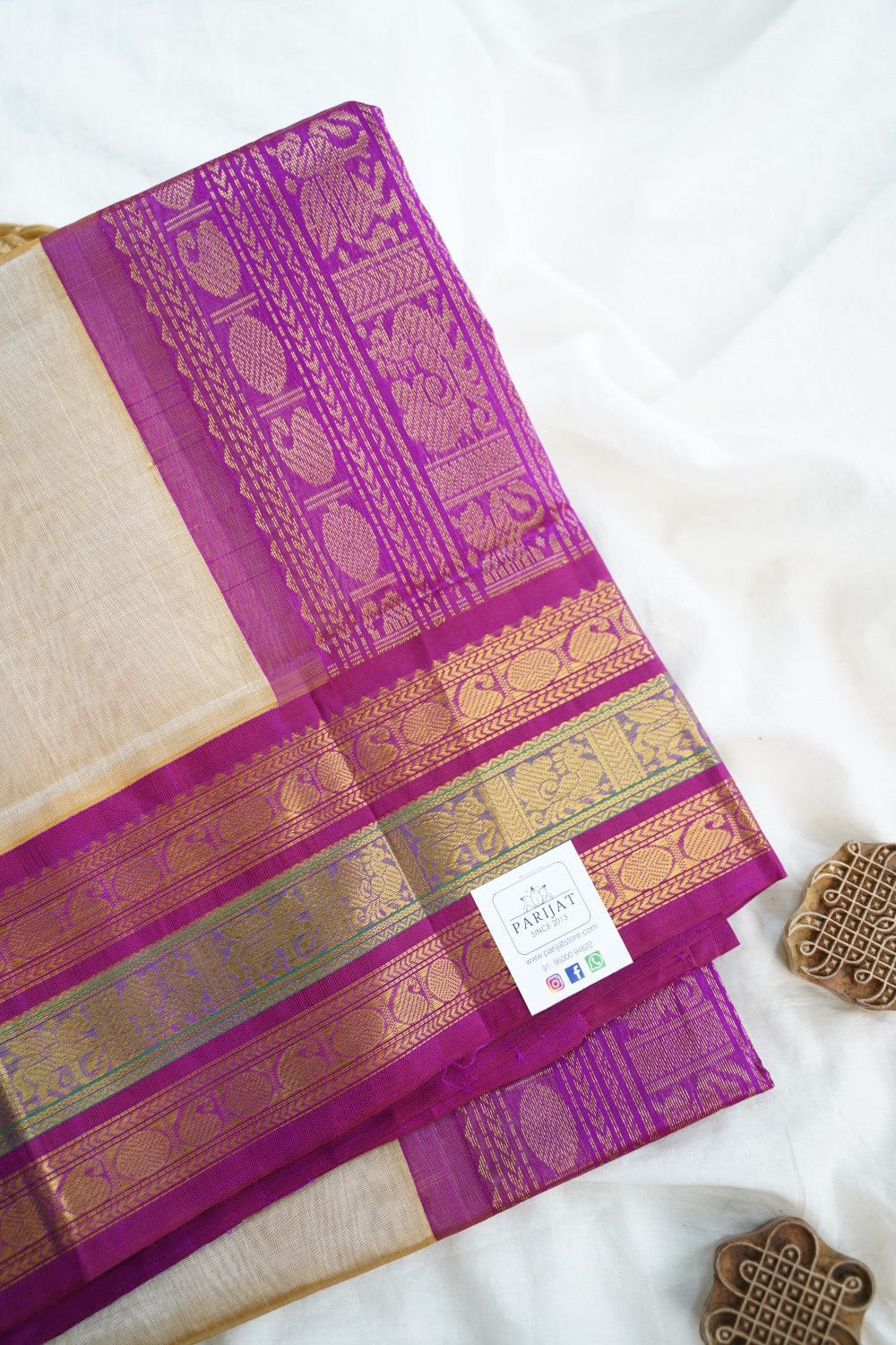 Kanchi Handloom Silk Cotton Saree PC15197