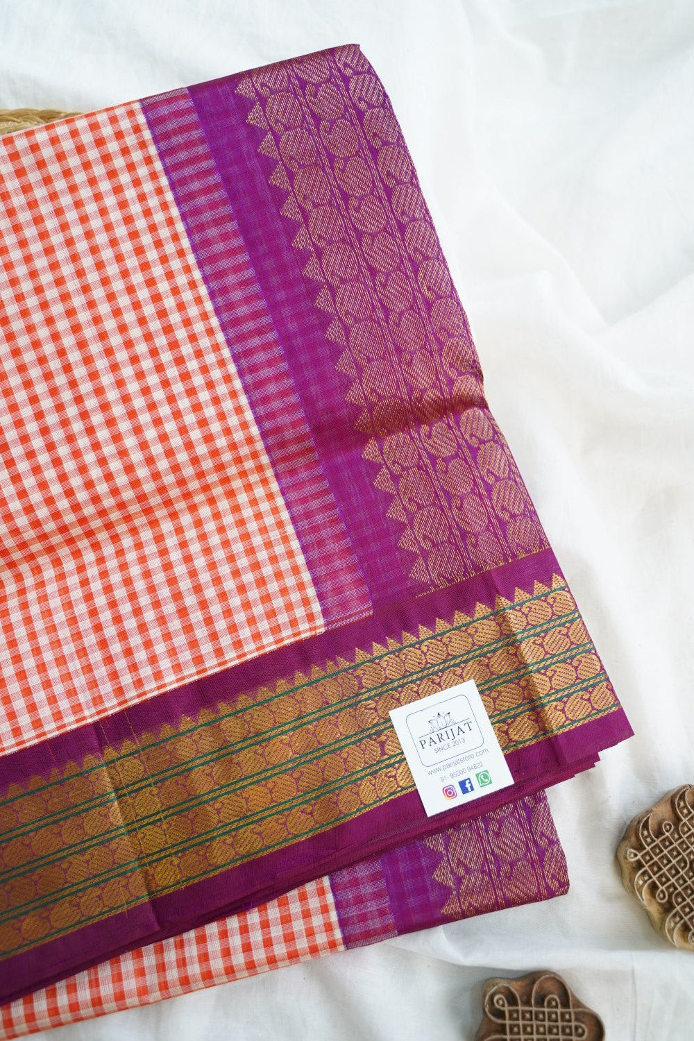 Kanchi Handloom Silk Cotton Saree PC15181