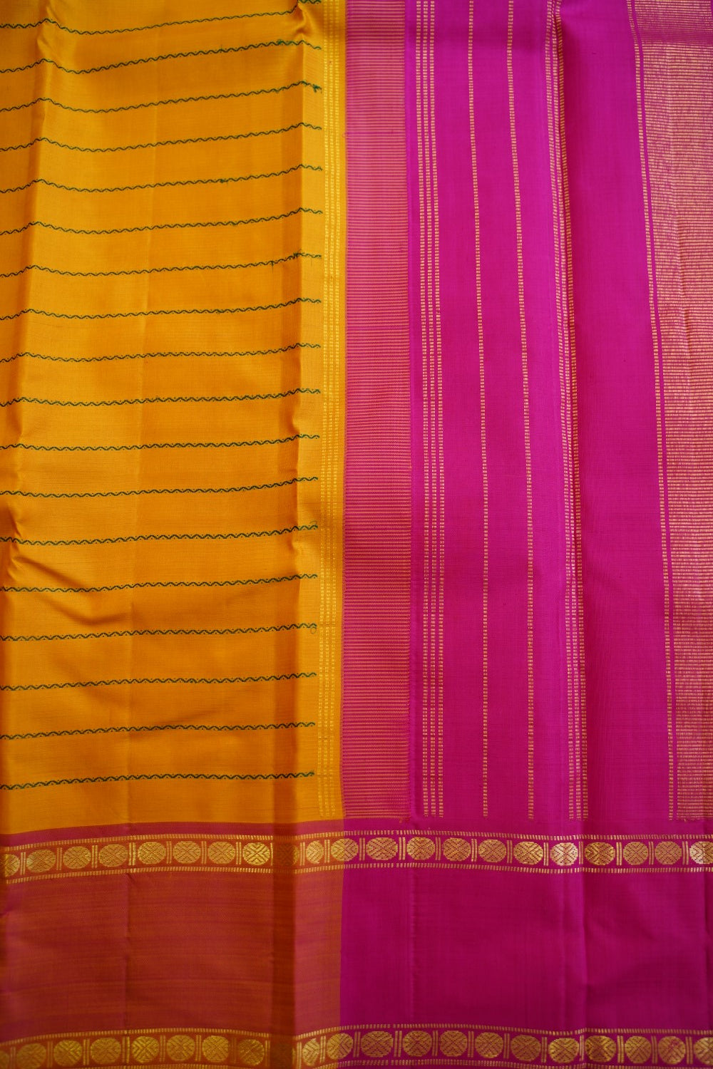 Turmeric Yellow Kanchi Silk Saree PC12417