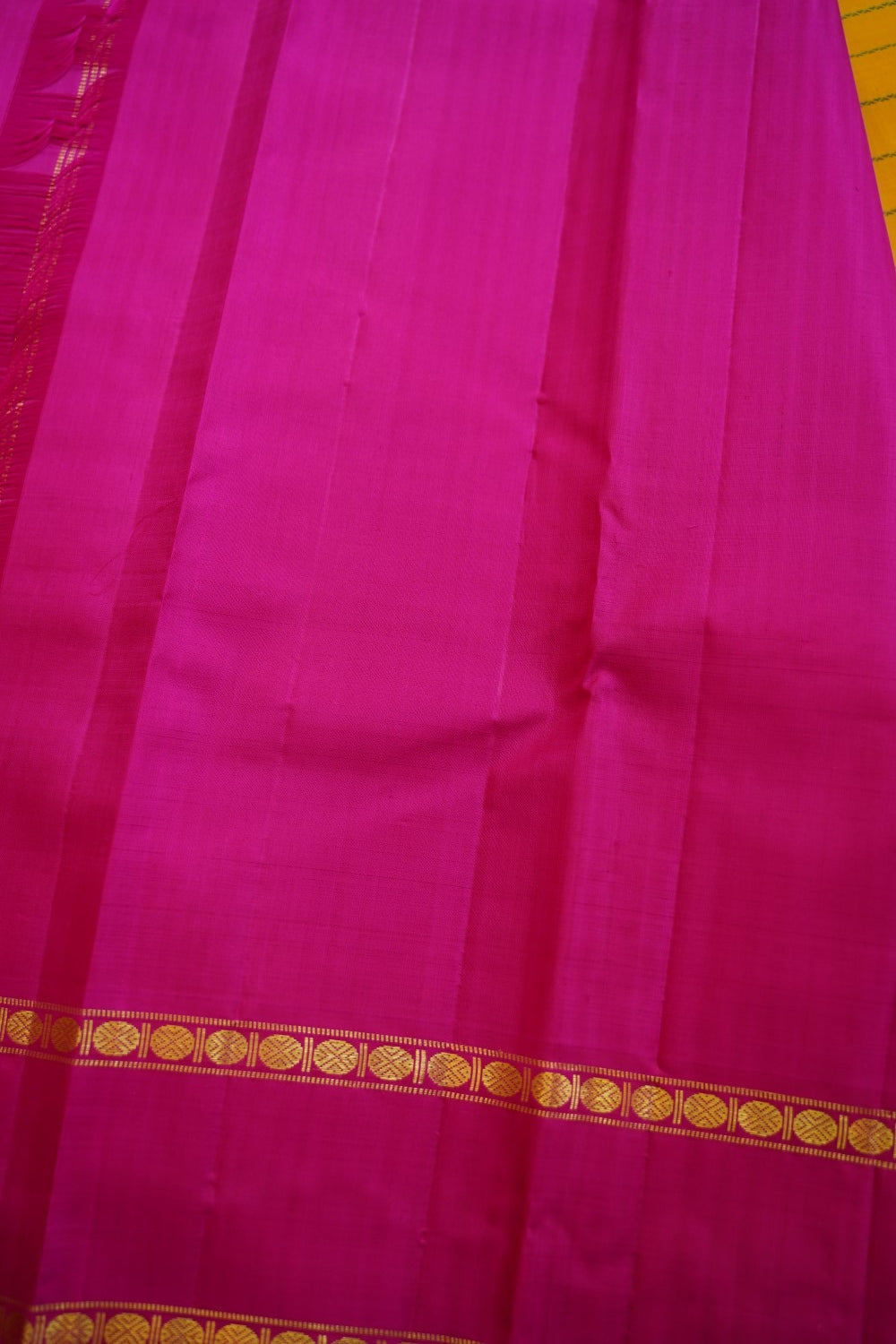 Turmeric Yellow Kanchi Silk Saree PC12417