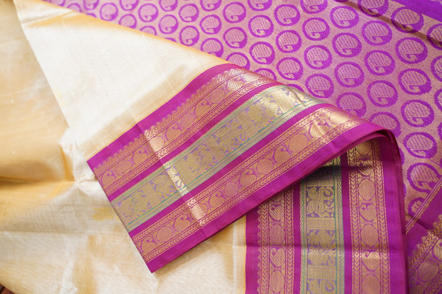 Kanchi Handloom Silk Cotton Saree PC15197