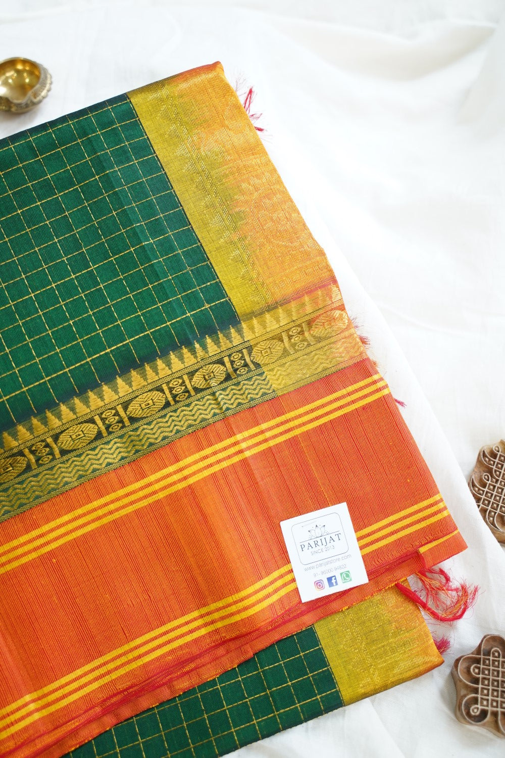 Kanchi Handloom Silk Cotton Saree PC15249