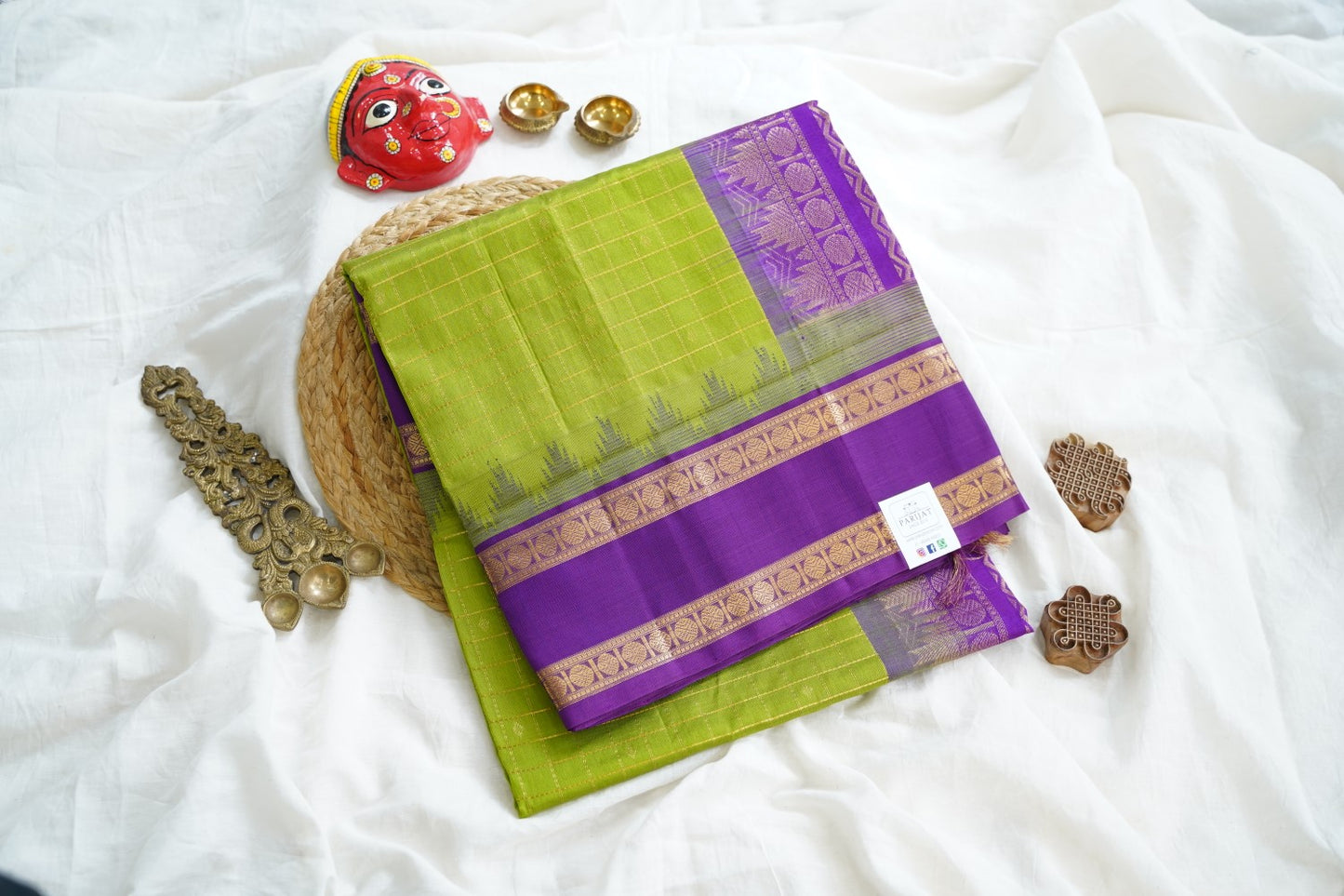 Kanchi Handloom Silk Cotton Saree PC15254