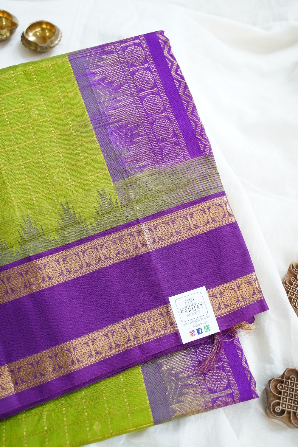 Kanchi Handloom Silk Cotton Saree PC15254