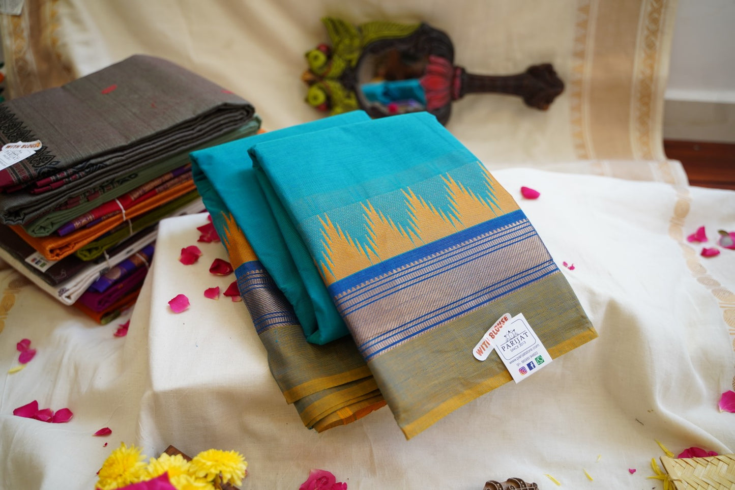 Chettinad handloom Cotton Saree PC12660