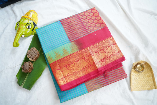 Kanchi Handloom Silk Cotton Saree Pc16579