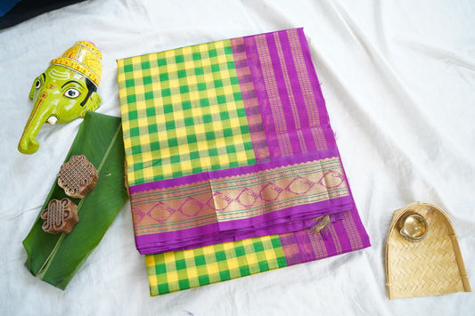 Kanchi Handloom Silk Cotton Saree pc16551