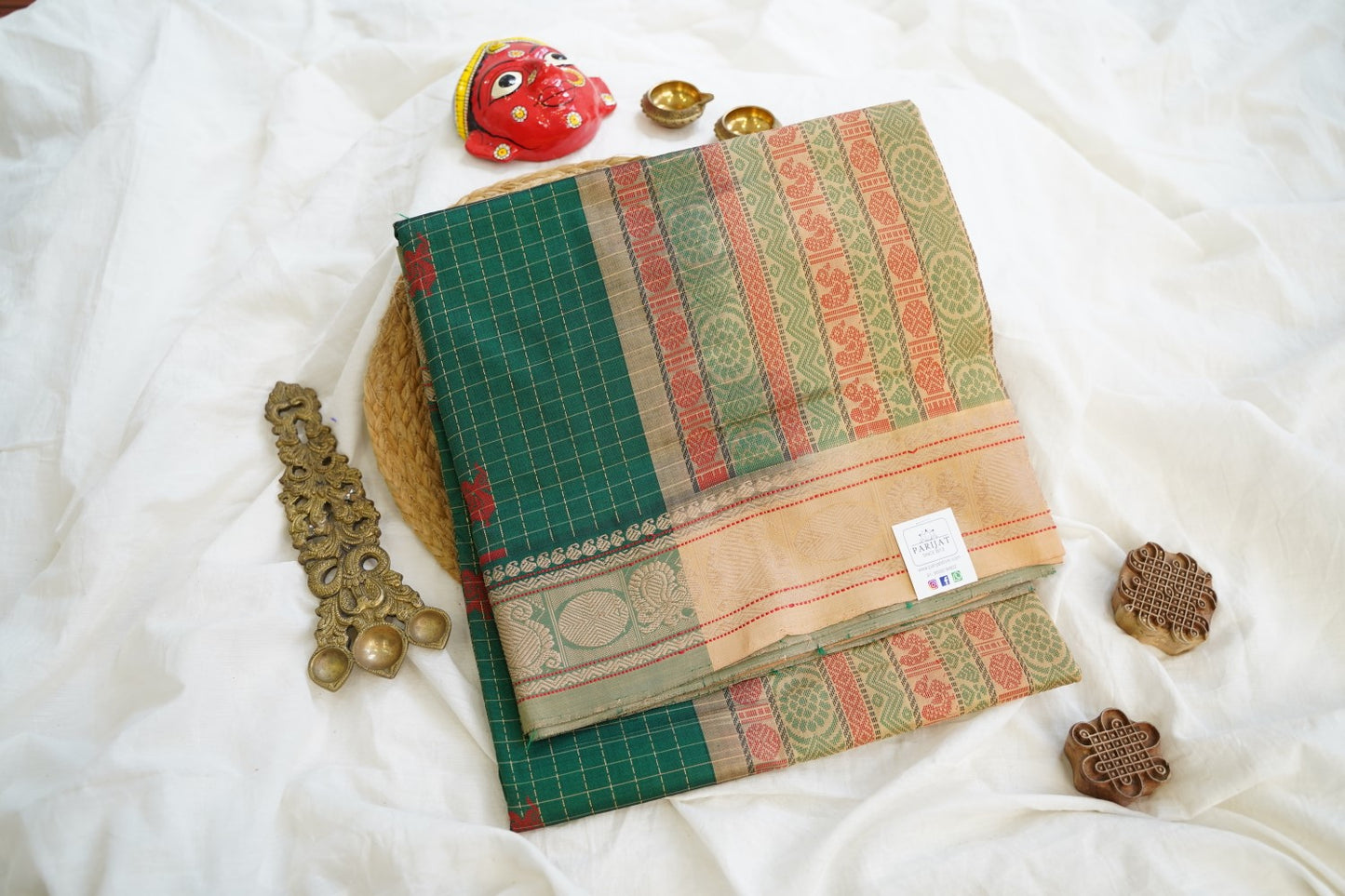 Kanchi Semi Silk Cotton Saree PC15282