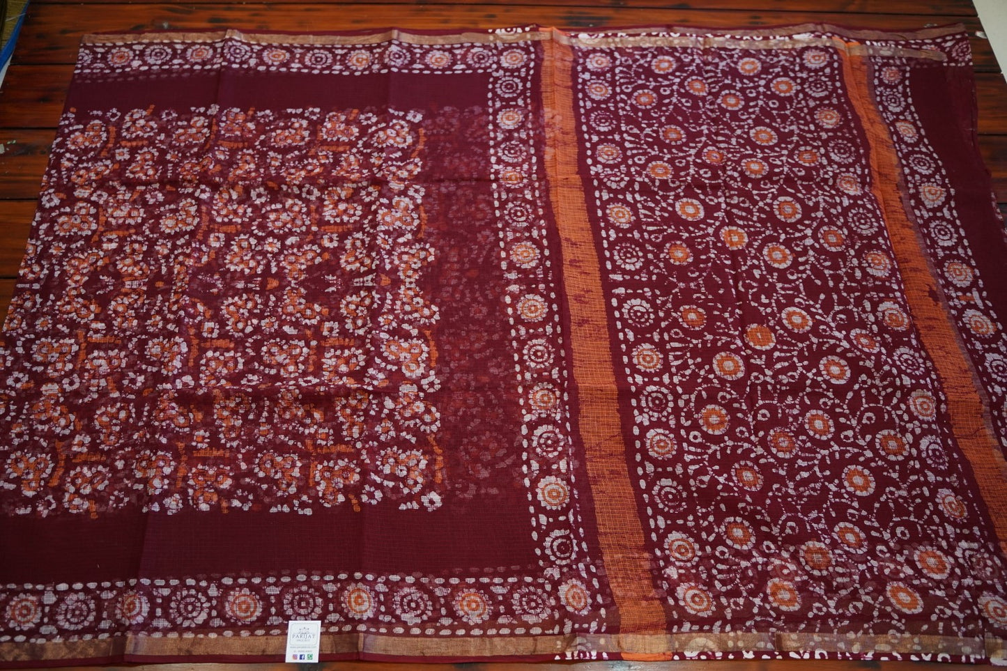 Block Printed Kota Cotton Saree PC12750