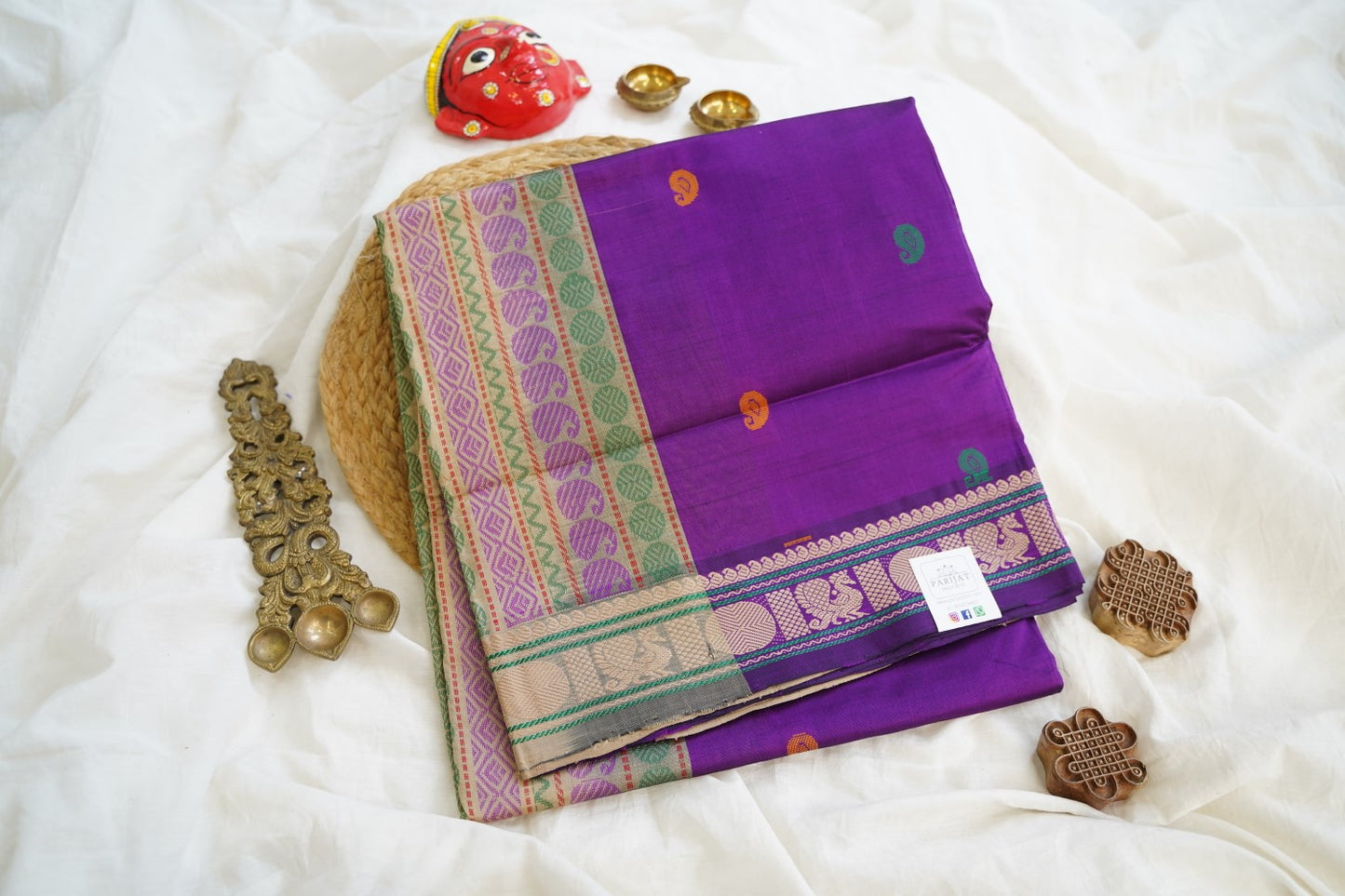 Kanchi Semi Silk Cotton Saree PC15286