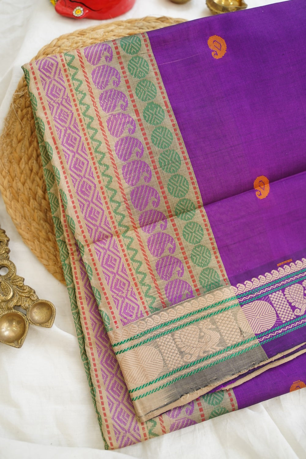 Kanchi Semi Silk Cotton Saree PC15286