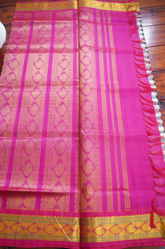 Kanchi Handloom Silk Cotton Saree pc16554