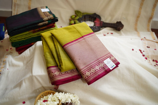 Narayanapet handloom Cotton Saree with Thread border PC12768