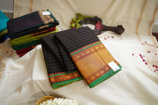 Narayanapet handloom Cotton Saree with Thread border PC12783