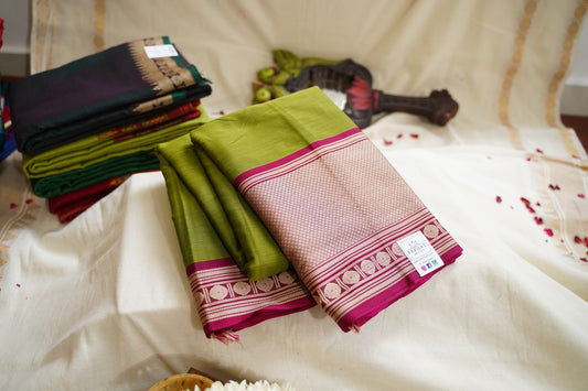 Narayanapet handloom Cotton Saree with Thread border PC12766