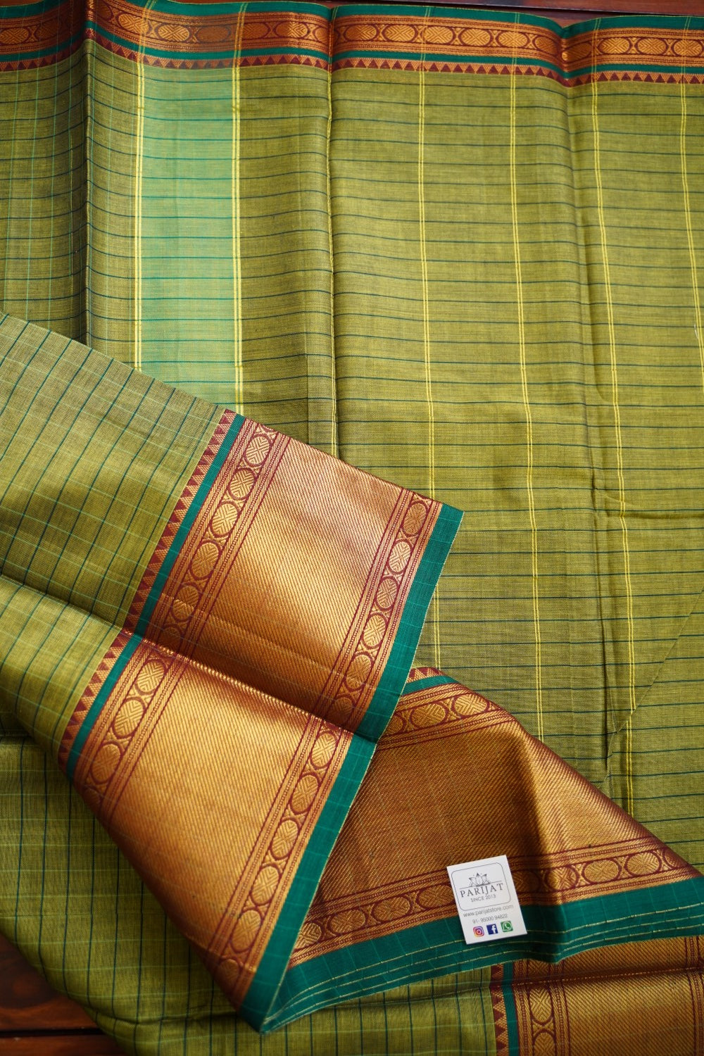 Narayanapet handloom Cotton Saree with Thread border PC12784
