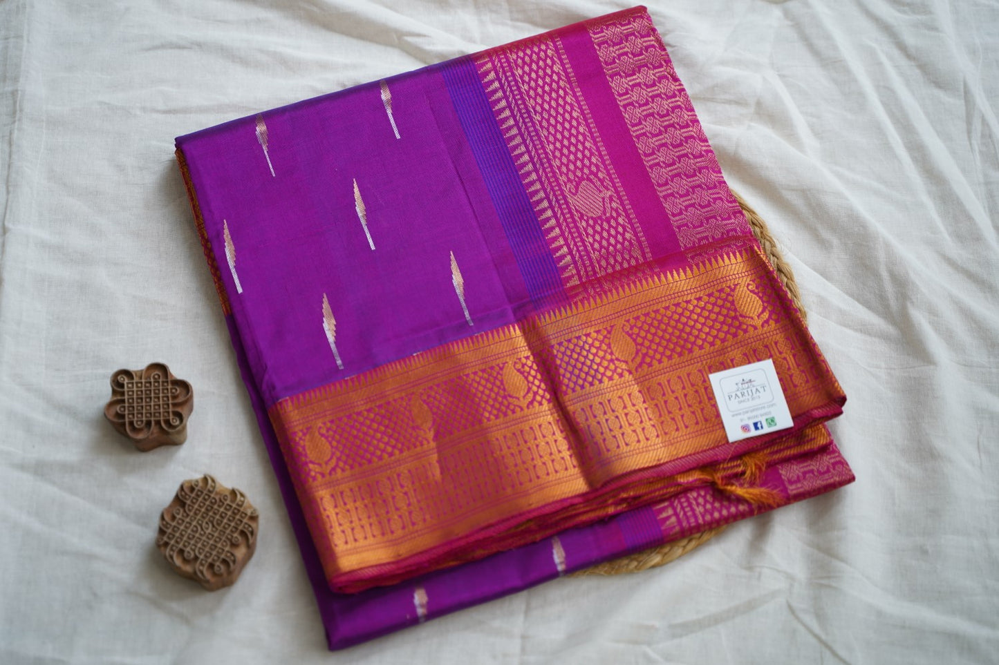 Kanchi Handloom Silk Cotton Saree PC15397
