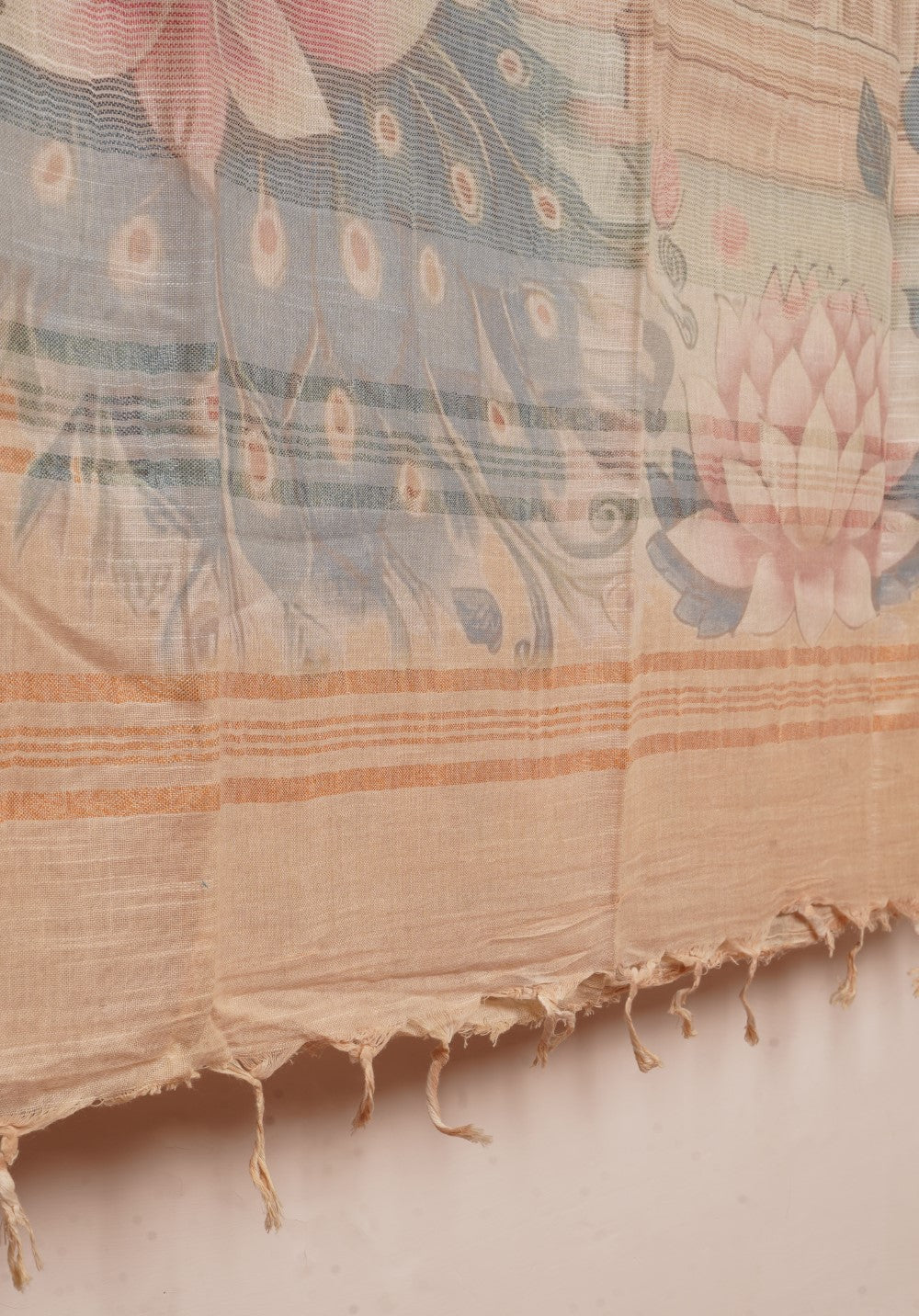 Semi Linen Fancy saree PC16475