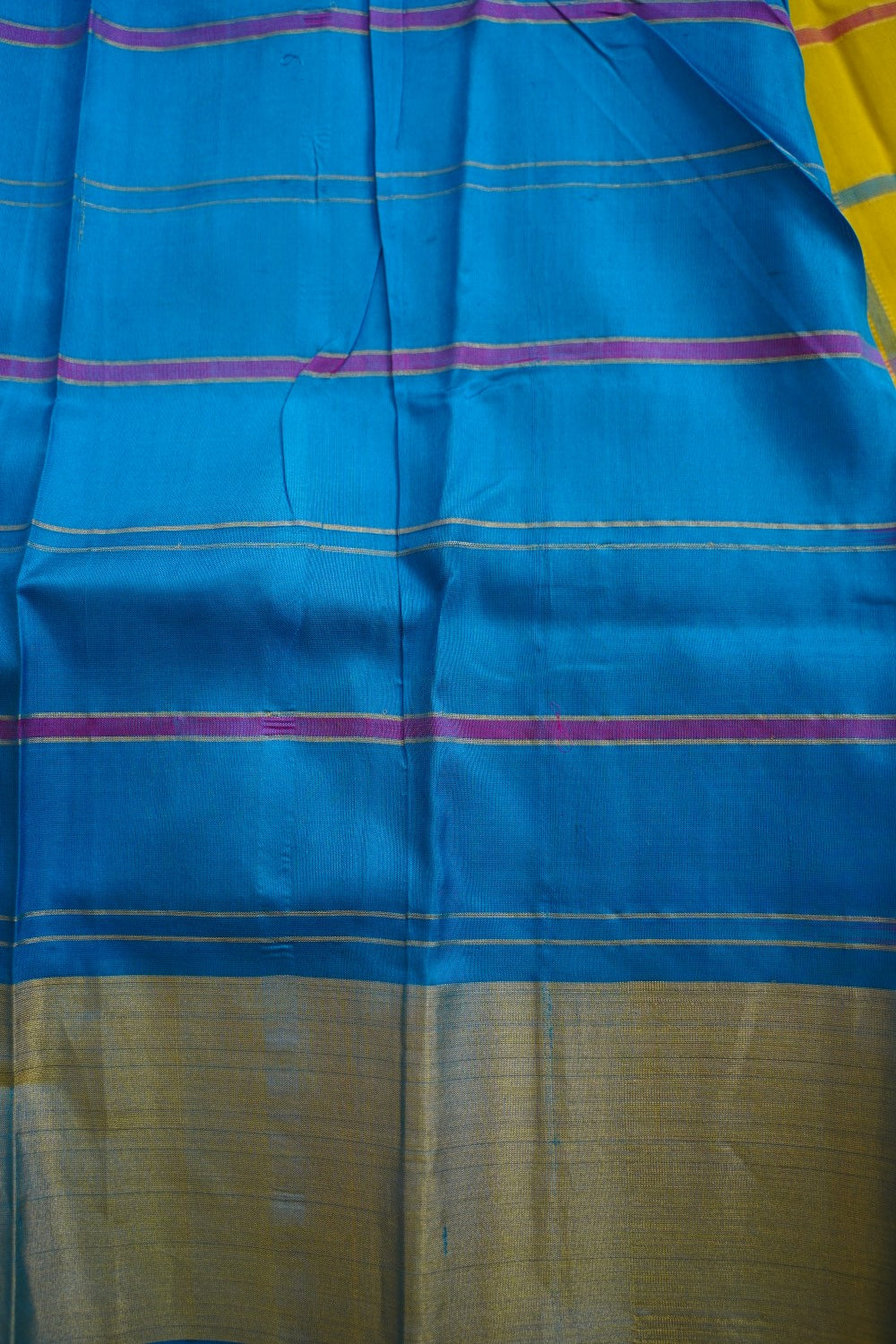 Lemon Yellow Uppada Silk Saree with Grand Zari Pallu & PC12800