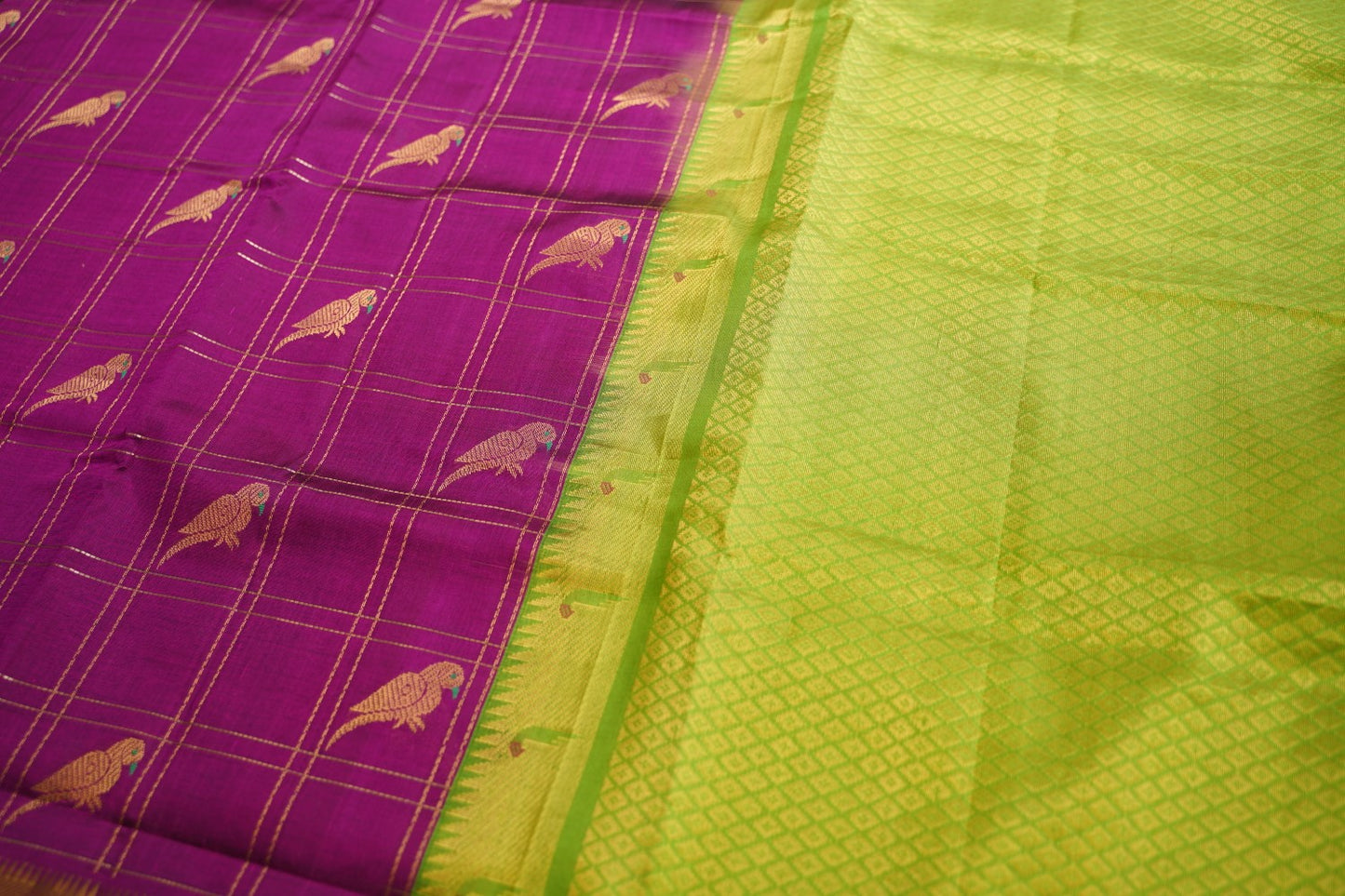 Kanchi Handloom Silk Cotton Saree PC15395