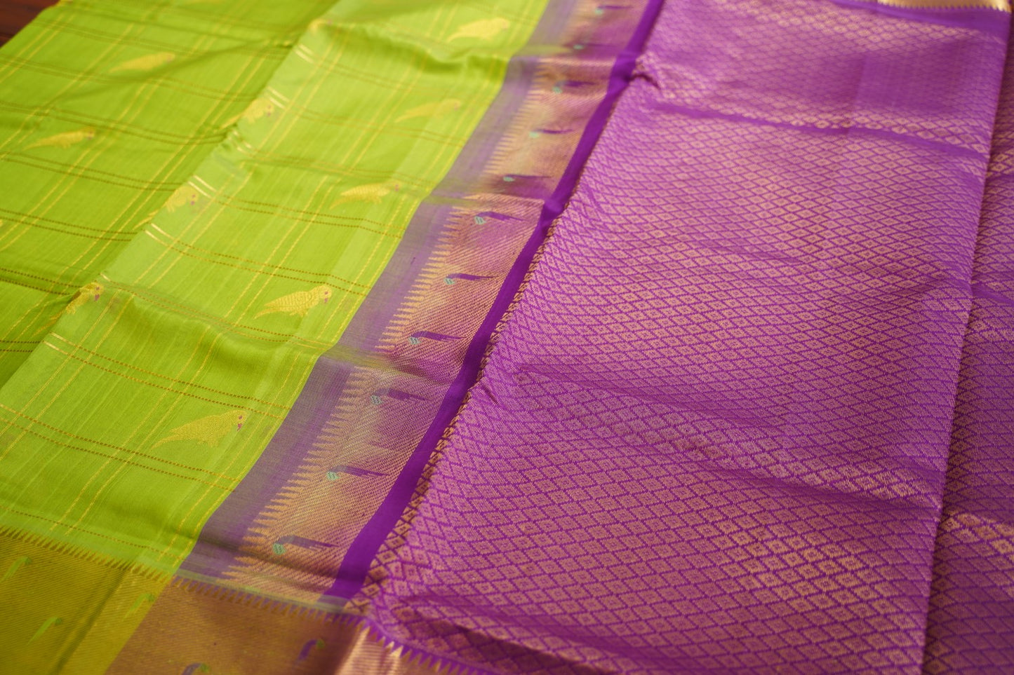 Kanchi Handloom Silk Cotton Saree PC15369