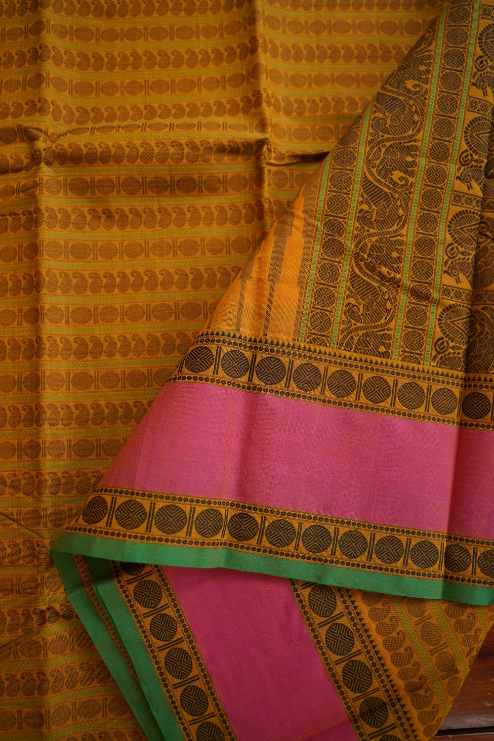 Kanchi handloom Cotton Saree PC12839