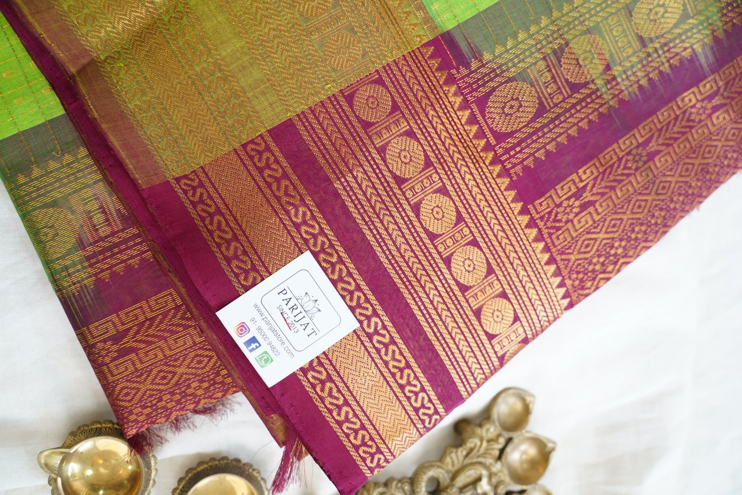 Kanchi Handloom Silk Cotton Saree PC15450