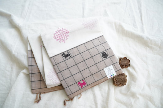 Block Printed Kanchi Cotton Saree PC15438