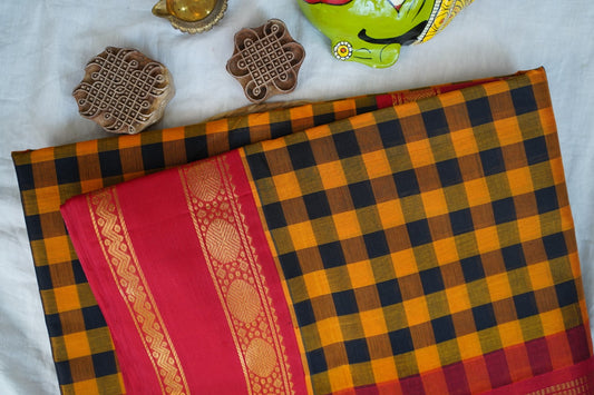 Kanchi Handloom Silk Cotton Saree PC16663