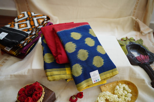 Ikat handloom Cotton Saree PC8404