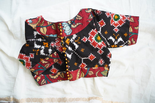 Kalamkari Ready made cotton Blouse PC15422