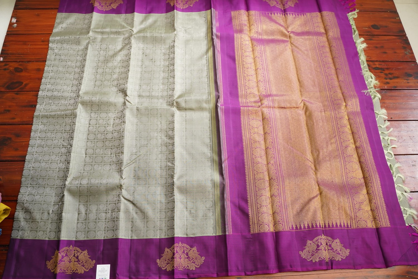 Pure Kanchi Korvai Silk Saree PC15418