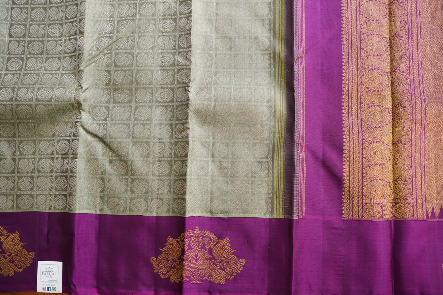 Pure Kanchi Korvai Silk Saree PC15418