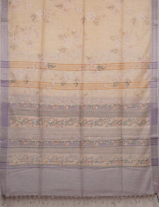 Semi Linen Fancy saree PC16481