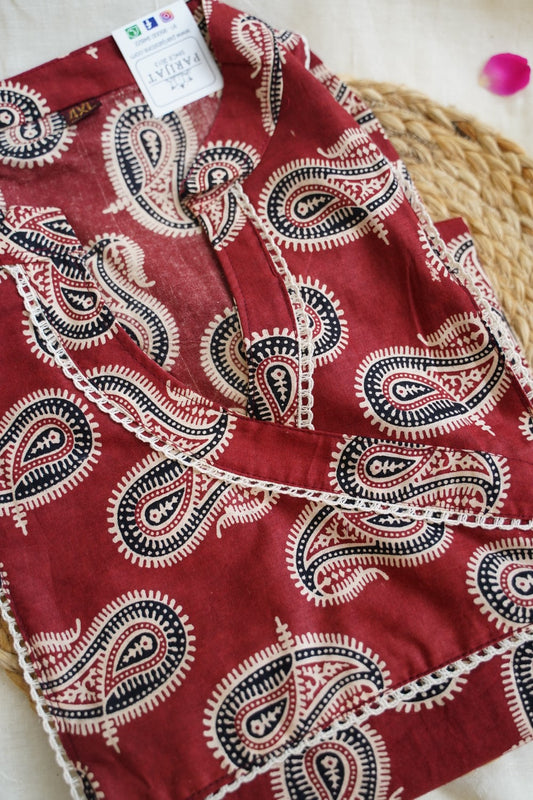 Ready made Cotton Straight Kurti  PC12877