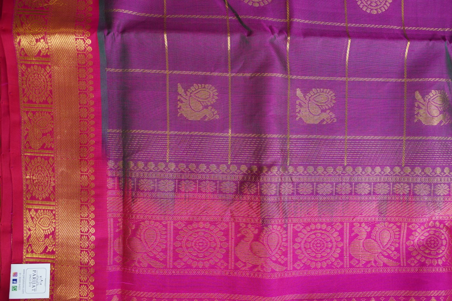 Kanchi Handloom Silk Cotton Saree PC15299