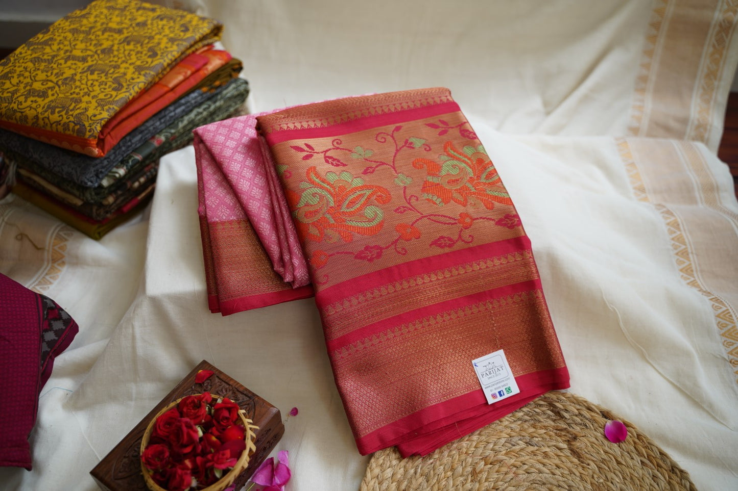 Banarasi Muslin Silk Saree PC8469