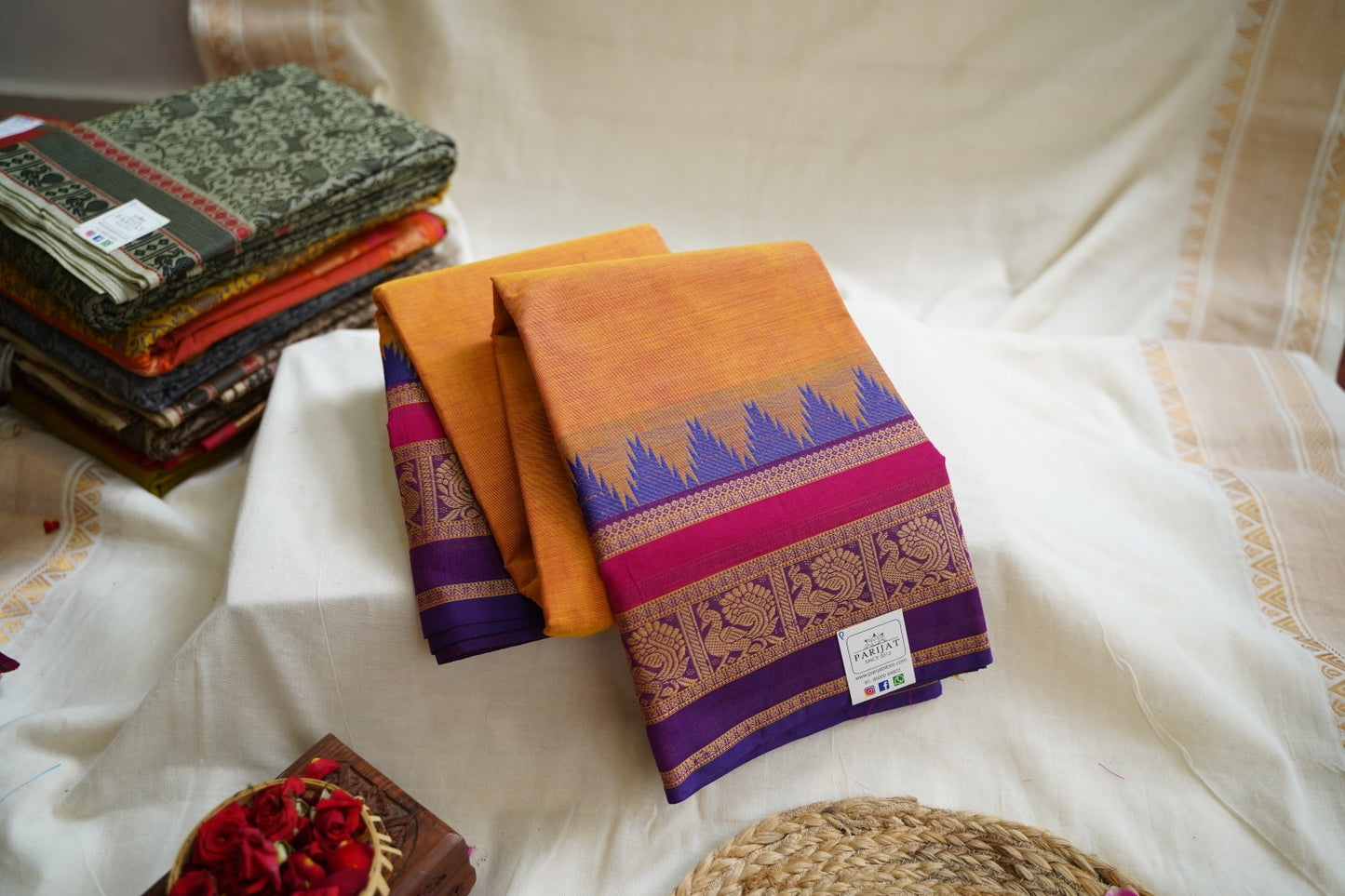 Chettinad handloom Cotton Saree PC7354