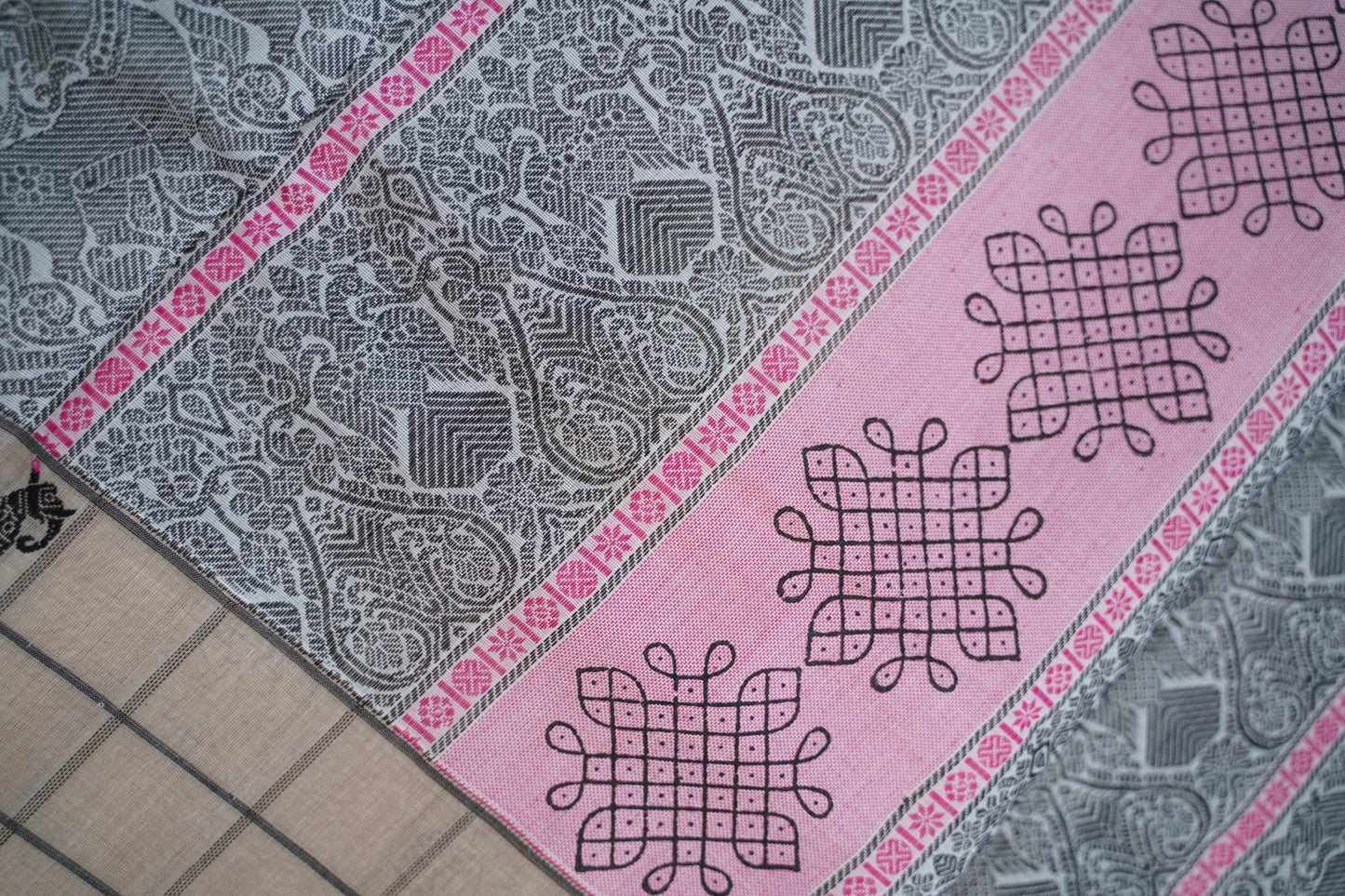 Block Printed Kanchi Cotton Saree PC15438